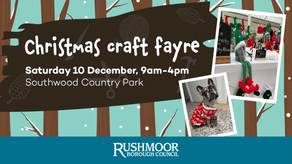 Pretty poster advertising the craft fayre